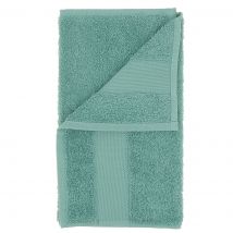 Serviette de toilette invité à broder verte - Mondial Tissus