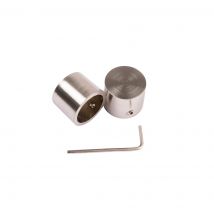 Embouts bouchon 20mm nickel mat - MT - Mondial Tissus