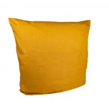 Taie d'oreiller sac à rabat jaune 65 x 65 cm - MT - Mondial Tissus