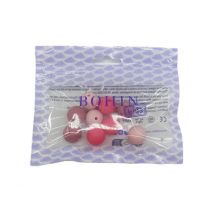 Perles rondes 15mm rose assorties. silicone x9 120x90x20 mm - Bohin - Mondial Tissus
