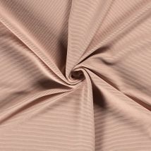 Maille jersey ottoman rose nude - Mondial Tissus