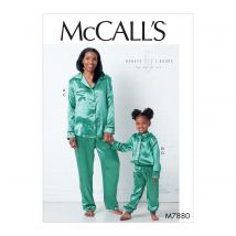 Patron Mc Call's 7880 - Ensemble Pyjama enfant de 3 à 8 ans - McCall's - Mondial Tissus