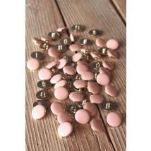 Lot de 5 boutons chic rose perle 15 mm - Eglantine et Zoé - Mondial Tissus