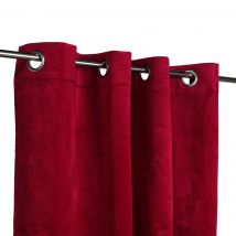 Rideau velours Decker rouge - MT - Mondial Tissus