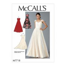 Patron Mc Call's 7718E5 - Robe de mariée et soirée du 42-50 - McCall's - Mondial Tissus
