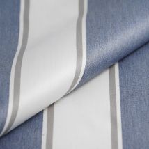 Tissu toile dralon enduit la londe bleu - MT - Mondial Tissus