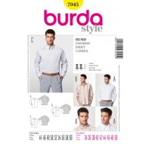 Patron chemise homme - Burda n°7045 - Burda - Mondial Tissus