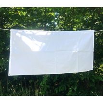 Bannière à colorier 130x62cm blanc - Mondial Tissus