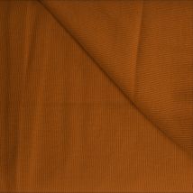 Jersey côtelé (bord côte) marron orangé 110cm - See You At Six - See You at Six - Mondial Tissus