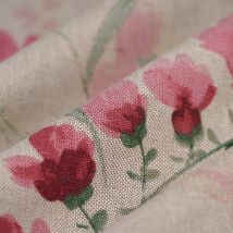 Tissu bachette linen look iris Fresia - Mondial Tissus