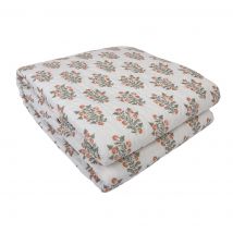 Boutis fleurs Indiennes 230x250cm - MT - Mondial Tissus