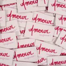 Étiquettes tissées Amour Toujours x5  - IKATEE - IKATEE - Mondial Tissus