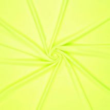 Maille lycra stretch unie jaune fluo - Mondial Tissus