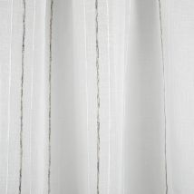 Tissu voile fines lignes noires - Mondial Tissus
