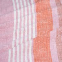 Tissu tissé teint Holidays rose - Mondial Tissus