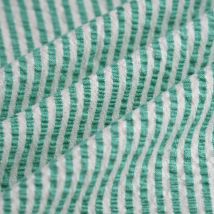 Tissu drap Seersucker vert - MT - Mondial Tissus