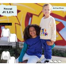 Patron Jules sweat enfant unisexe de 2 à 12 ans - SuperBison - Super Bison - Mondial Tissus