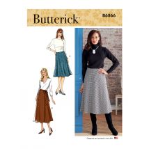 Patron Butterick B6866A5 Jupe longue évasée Femme 34-42 - Butterick - Mondial Tissus