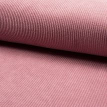 Tissu velours côtelé vieux rose - Mondial Tissus