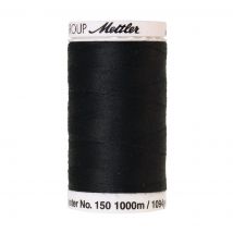 Bobine de fil canette Mettler 1000 m noir - Mettler - Mondial Tissus