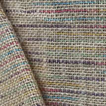 Tissu jute fils multico - Mondial Tissus