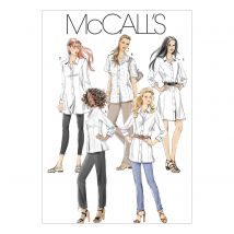 Patron McCall's 6124B5 chemises, tuniques et robes pour femmes 36 au 44 - McCall's - Mondial Tissus