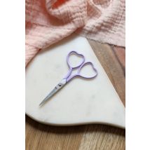 Ciseaux broderie cœur lilas - Lise Tailor - Lise Tailor - Mondial Tissus