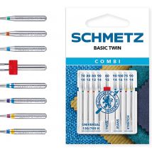 Aiguilles machine Schmetz jumelées assorties denim stretch 130 705 H - Schmetz - Mondial Tissus