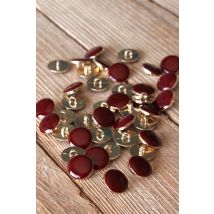 Lot de 5 boutons chic bordeaux 15 mm - Eglantine et Zoé - Mondial Tissus
