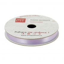Bobine ruban satin lilas 6 mm - MT - Mondial Tissus