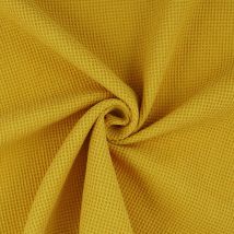 Tissu nid d'abeille Mistral safran - Mondial Tissus
