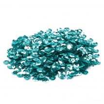 Sequin paillette à coudre un trou bleu 6 mm - MT - Mondial Tissus