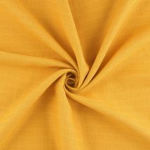 Tissu coton lange bio jaune - Mondial Tissus