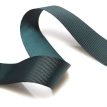 Ruban gros grain vert sapin 25 mm - MT - Mondial Tissus