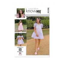 Patron Know Me ME2108D5 mini robe trapèze femme 32-40 - Know Me - Mondial Tissus