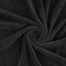 Tissu éponge bambou douce gris anthracite - Mondial Tissus