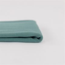 Maille jersey côtelée unie turquoise dusty 110cm - See You At Six - See You at Six - Mondial Tissus