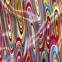Tissu satin carnaval psyché - Mondial Tissus