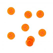 Boutons contours galbés orange 11 mm - MT - Mondial Tissus