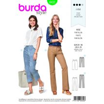 Patron burda 6432 pantalon - Burda - Mondial Tissus