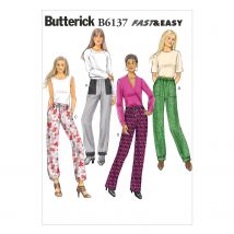 Patron Butterick B6137A5 Pantalon Femme 34-42 - Butterick - Mondial Tissus