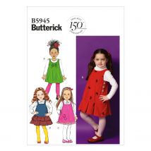 Patron Butterick B5945CL Robe Enfant de 6 à 8 ans - Butterick - Mondial Tissus