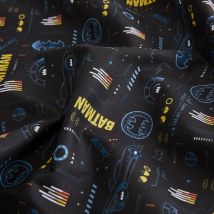 Tissu cretonne batman voiture - MT - Mondial Tissus