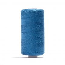 Bobine de fil tous tissus 500 mètres 100 % polyester Bleu