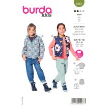 Patron Burda 9268 - manteau et veste à col claudine - Burda - Mondial Tissus