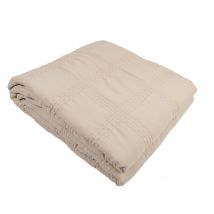 Boutis carreaux écru 220x240cm - MT - Mondial Tissus