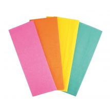 Papier crépon couleurs vives 100x50 cm 4 pièces - Mondial Tissus