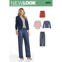 Patron New Look 6351 - ensemble femme - Newlook - Mondial Tissus