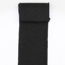 Bord cote uni noir - Mondial Tissus