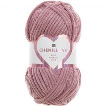 Fil à crocheter Chenillove rose baie 017 110 m - Rico Design - Rico Design - Mondial Tissus